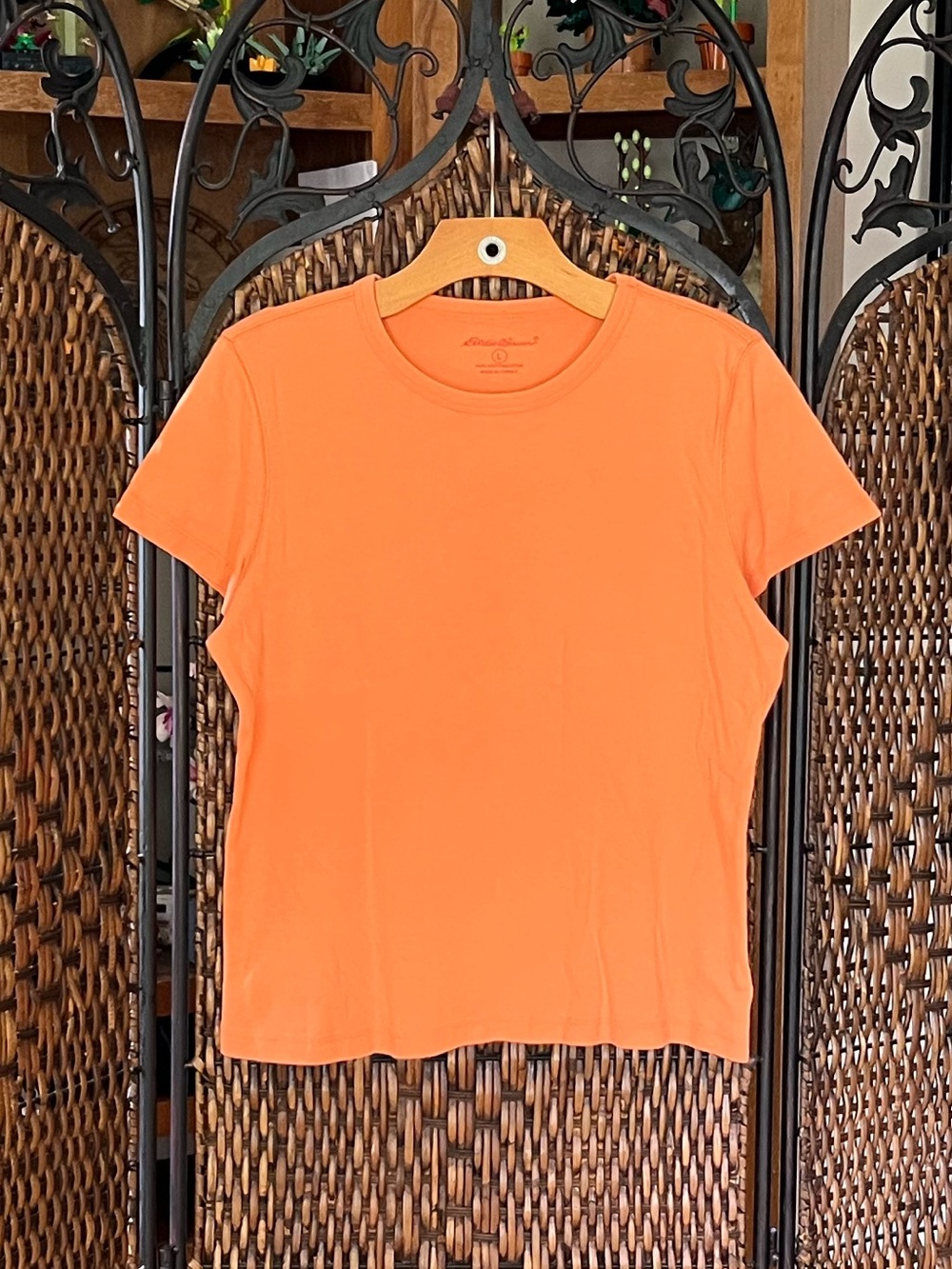 L Eddie Bauer Orange T-Shirt